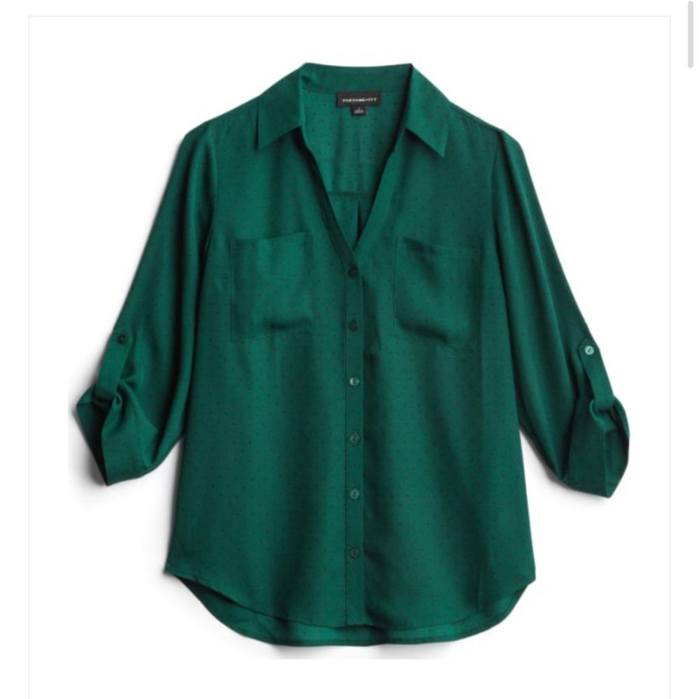 Fortune + Ivy Christelle Button Down Blouse
